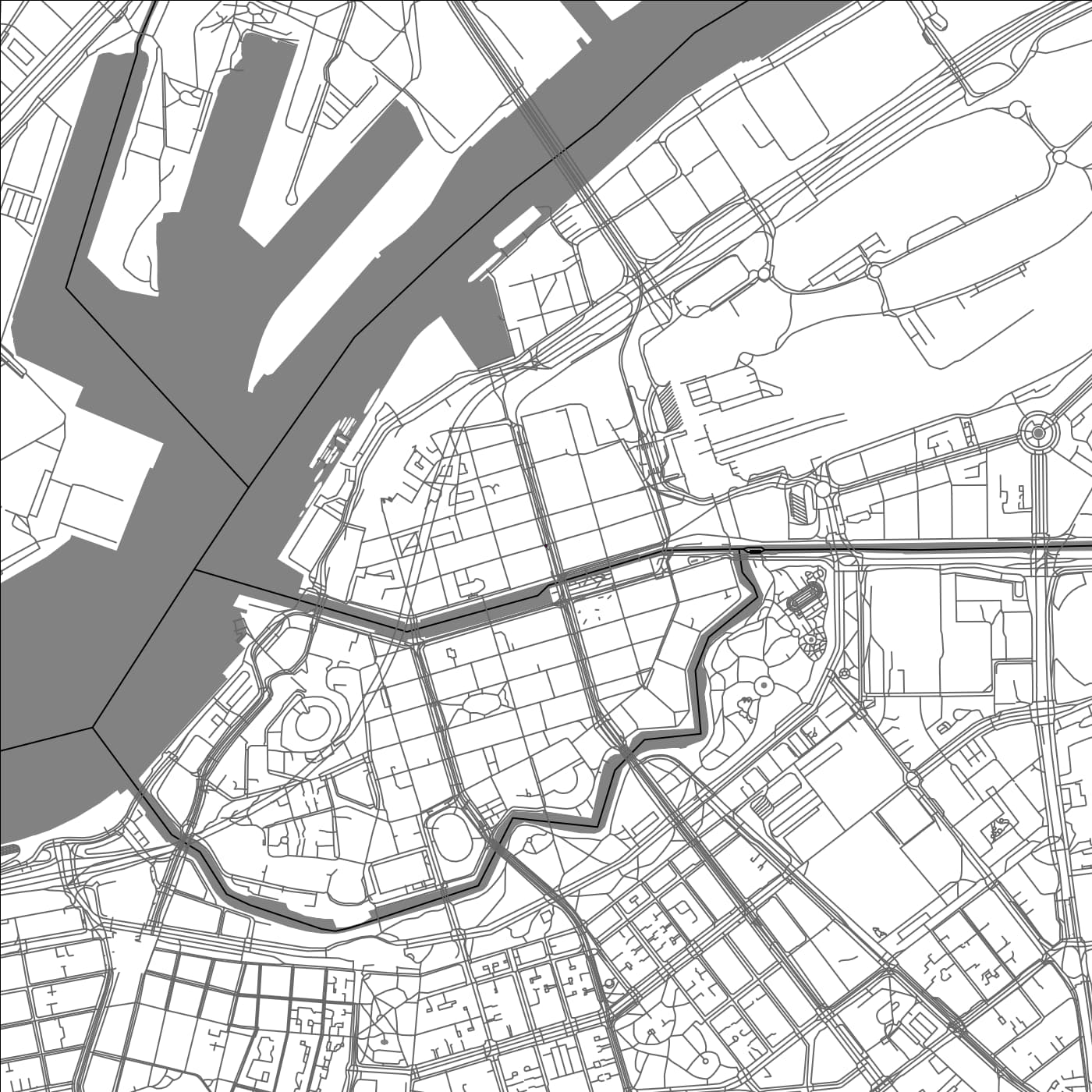 ROAD MAP OF GOTHENBURG, SWEDEN BY MAPBAKES