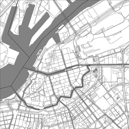 ROAD MAP OF GOTHENBURG, SWEDEN BY MAPBAKES