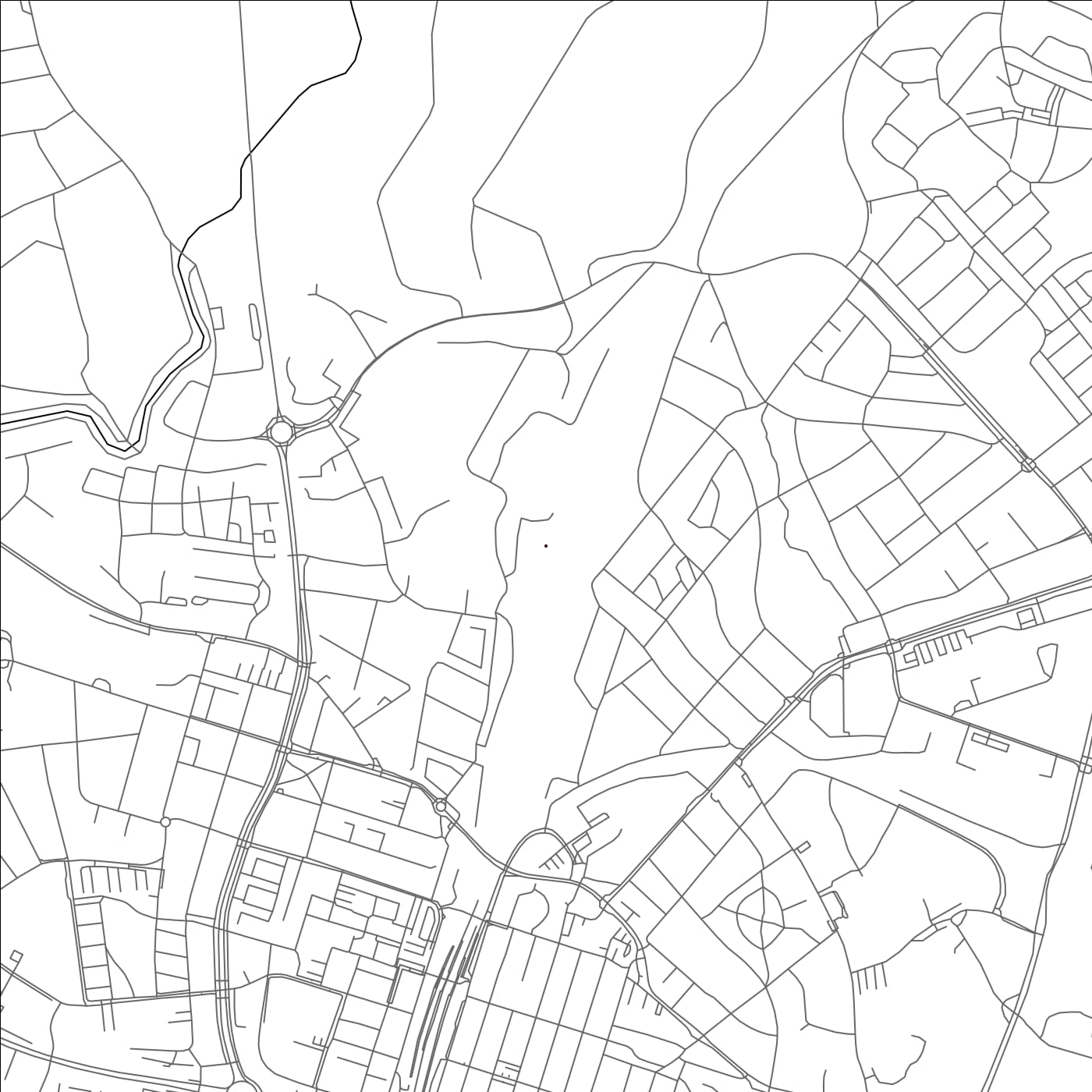 ROAD MAP OF HASSLEHOLM, SWEDEN BY MAPBAKES