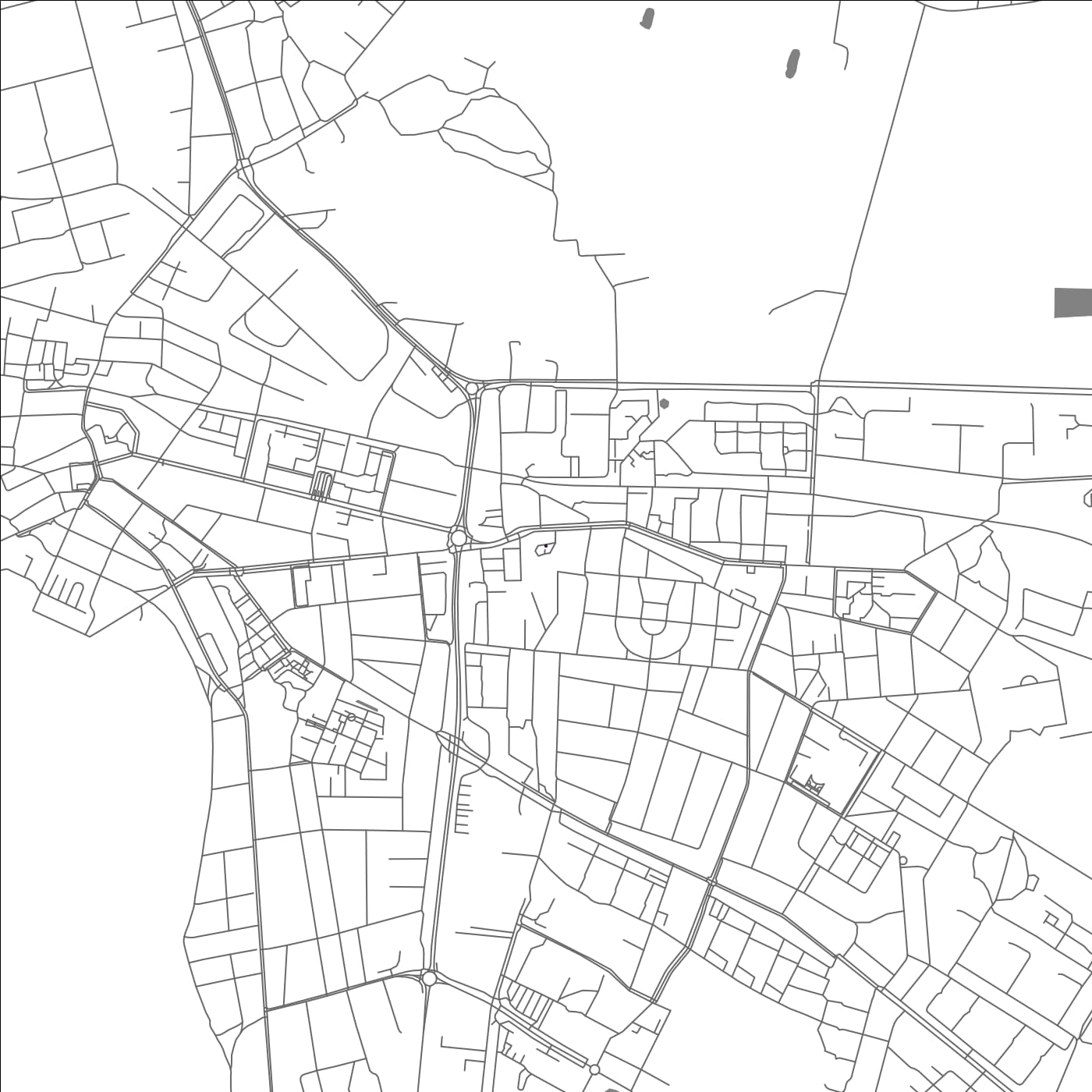 ROAD MAP OF HOGANAS, SWEDEN BY MAPBAKES