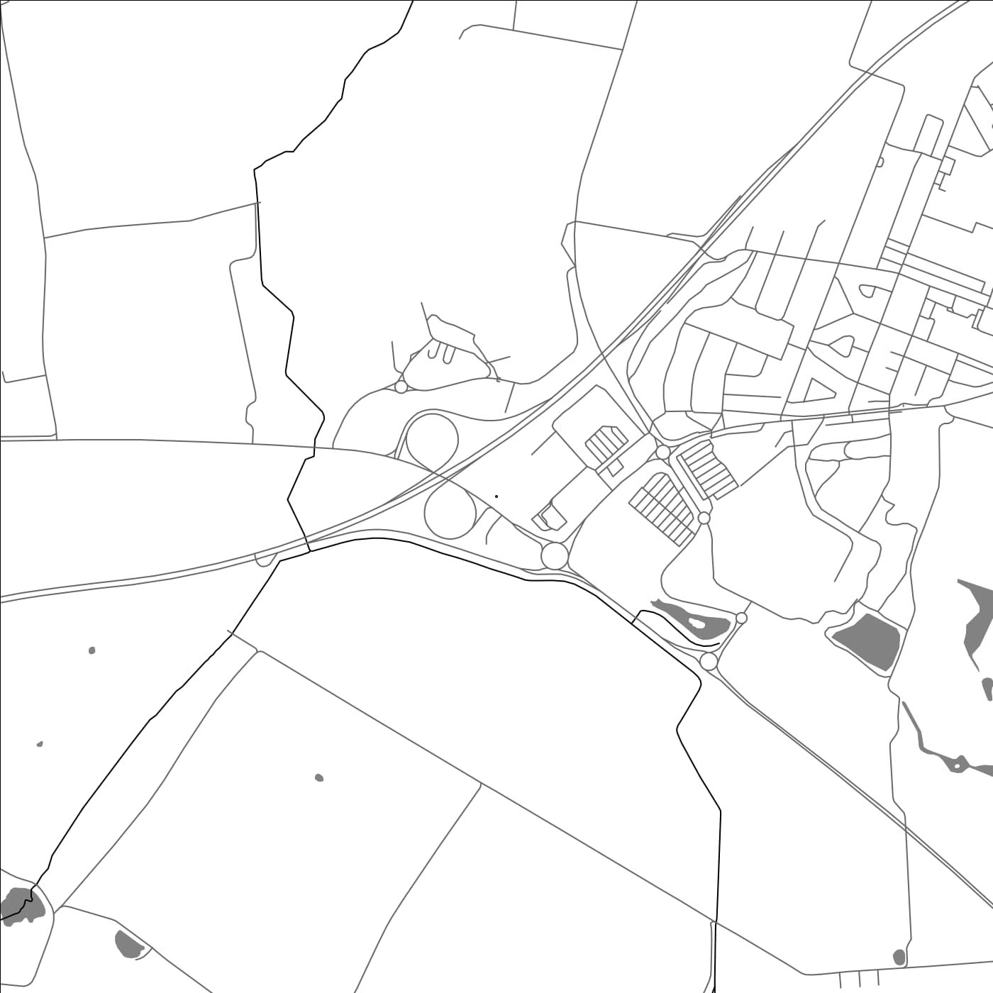 ROAD MAP OF HYLLINGE, SWEDEN BY MAPBAKES