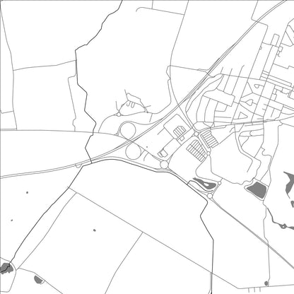 ROAD MAP OF HYLLINGE, SWEDEN BY MAPBAKES