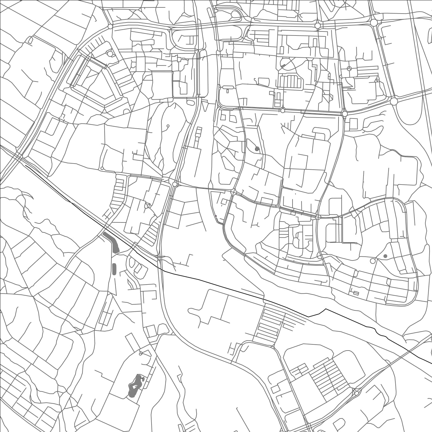 ROAD MAP OF JAKOBSBERG, SWEDEN BY MAPBAKES