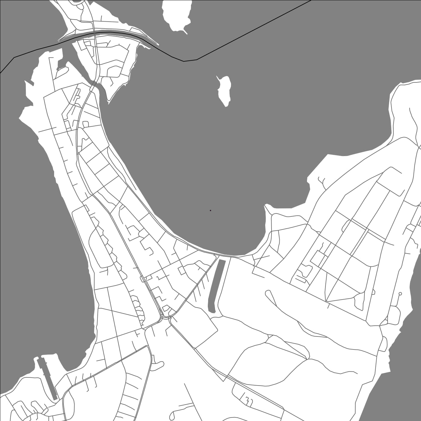 ROAD MAP OF KARLSBORG, SWEDEN BY MAPBAKES