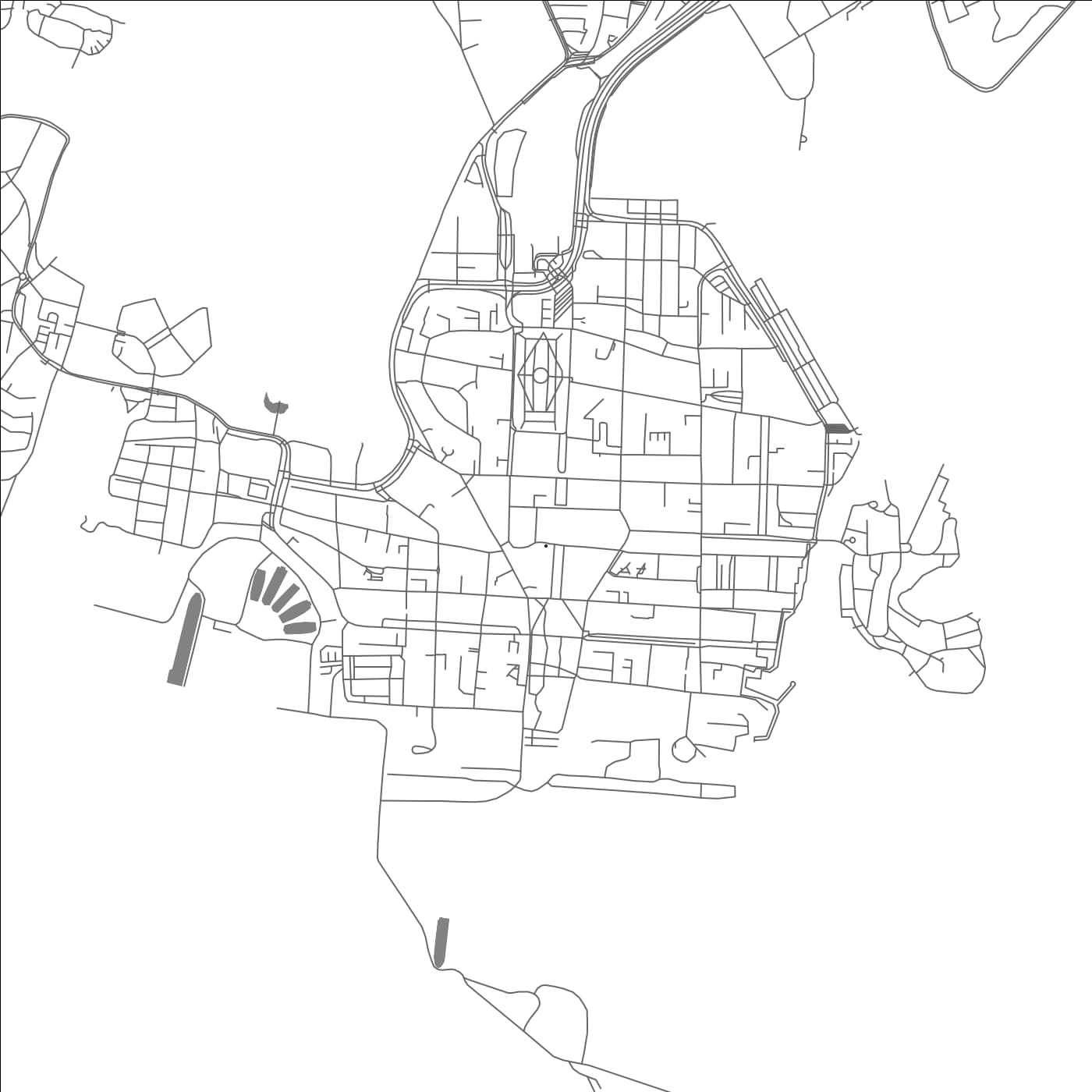 ROAD MAP OF KARLSKRONA, SWEDEN BY MAPBAKES