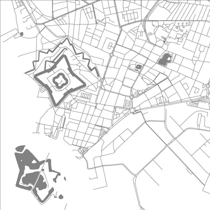 ROAD MAP OF LANDSKRONA, SWEDEN BY MAPBAKES