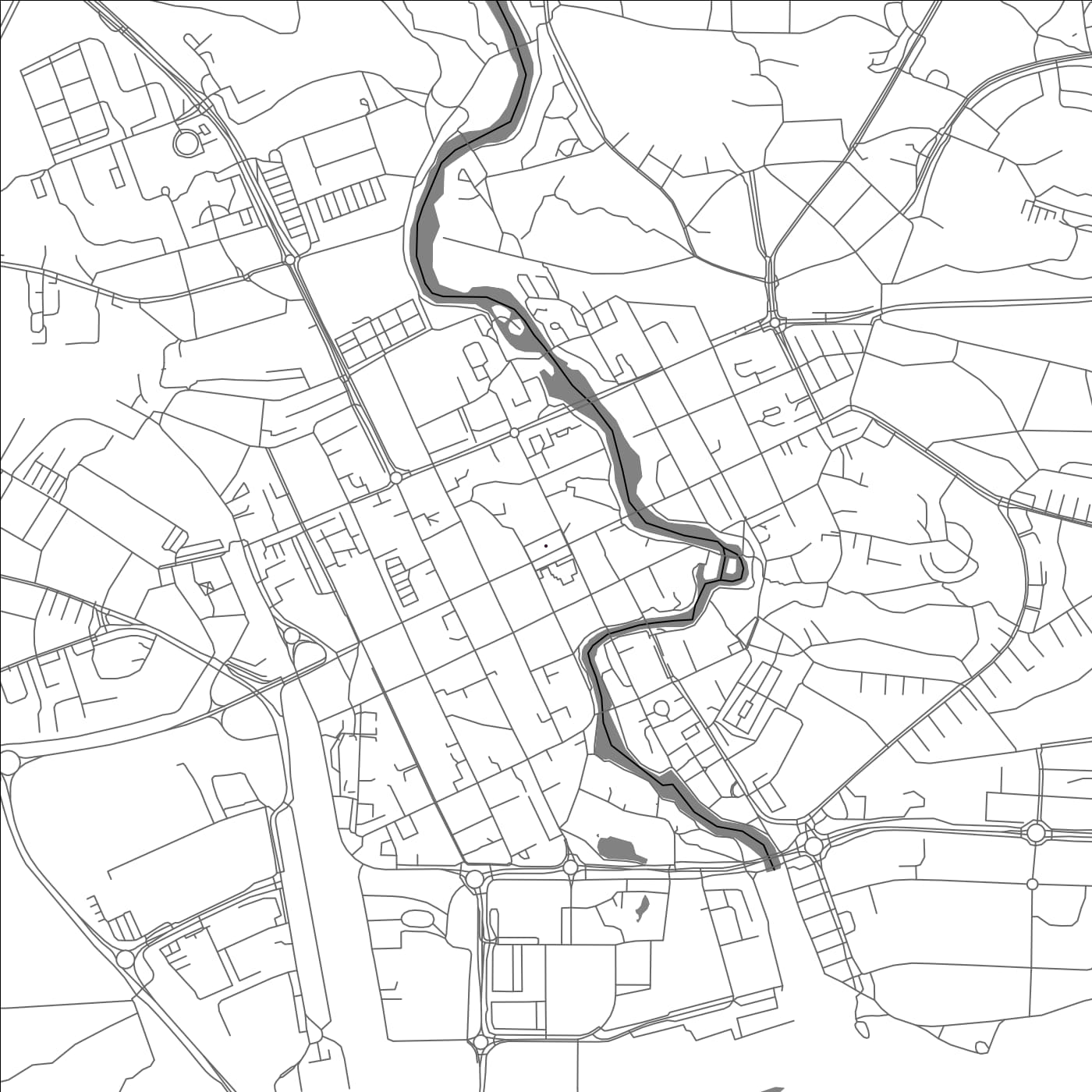 ROAD MAP OF NYKOPING, SWEDEN BY MAPBAKES