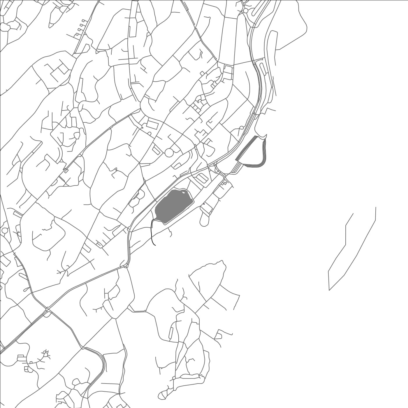 ROAD MAP OF NYNASHAMN, SWEDEN BY MAPBAKES