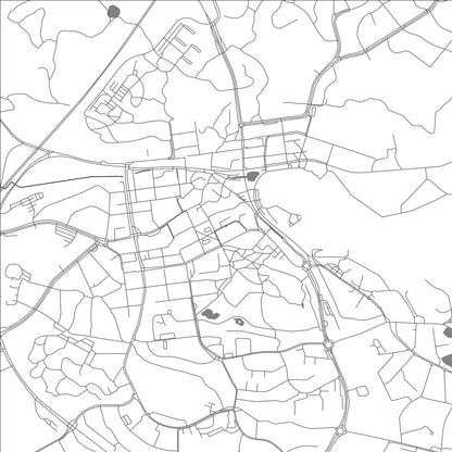 ROAD MAP OF OSKARSHAMN, SWEDEN BY MAPBAKES