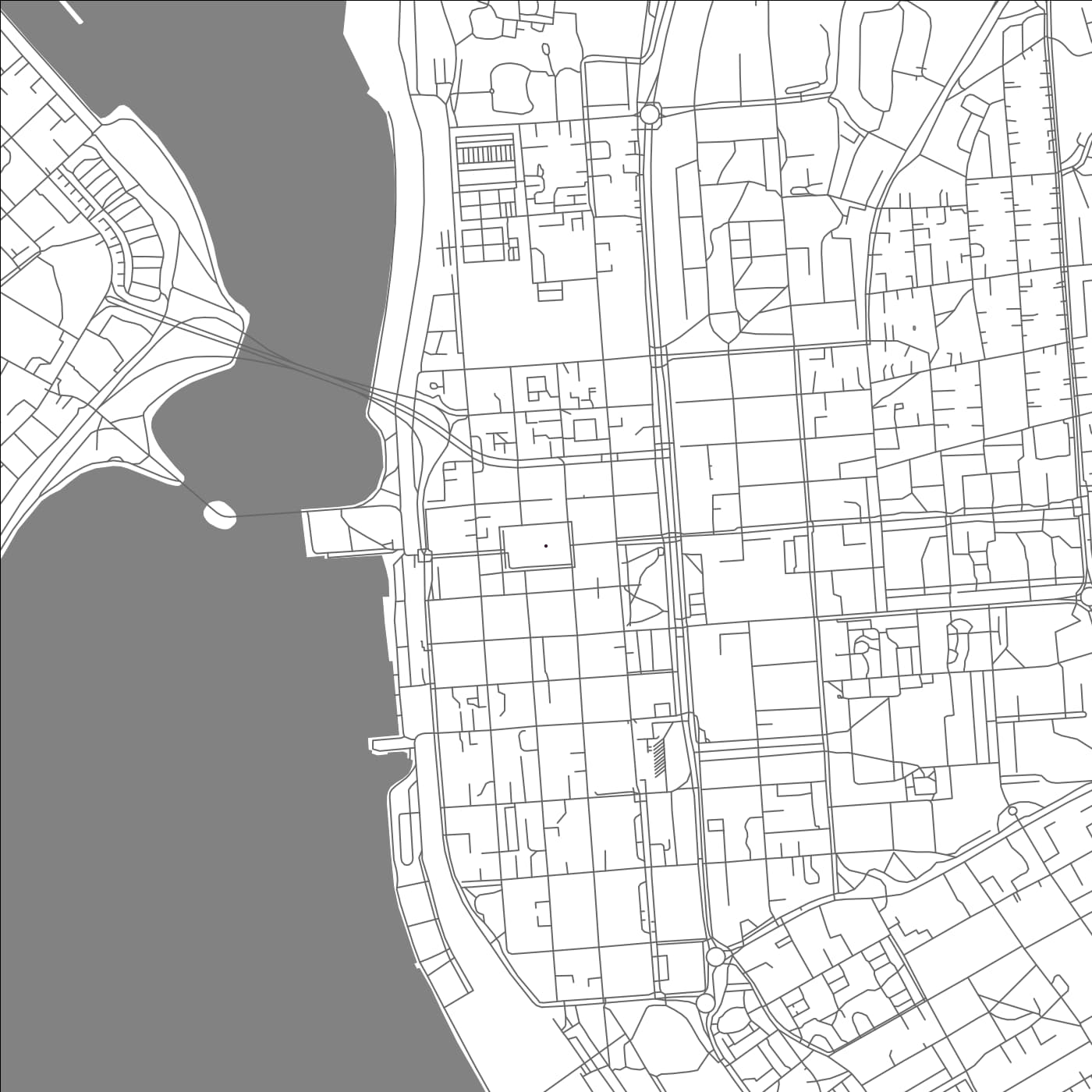 ROAD MAP OF OSTERSUND, SWEDEN BY MAPBAKES