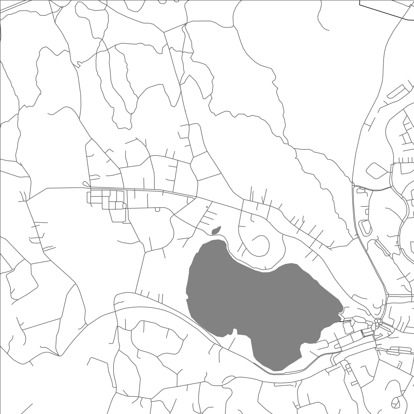 ROAD MAP OF RONNINGE, SWEDEN BY MAPBAKES