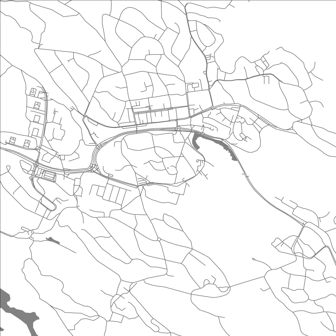 ROAD MAP OF SALTSJOBADEN, SWEDEN BY MAPBAKES