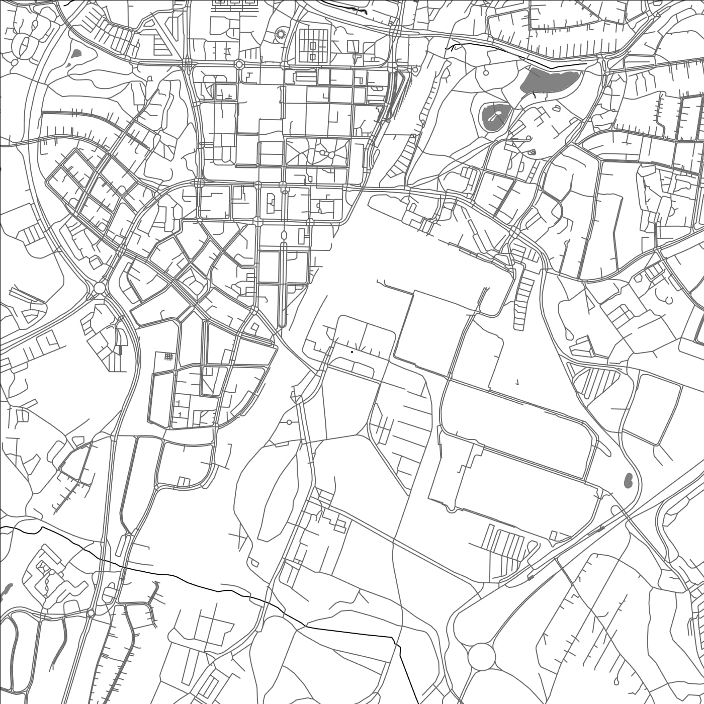 ROAD MAP OF SKOVDE, SWEDEN BY MAPBAKES