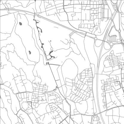 ROAD MAP OF SOLLENTUNA, SWEDEN BY MAPBAKES