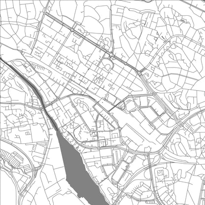 ROAD MAP OF SUNDBYBERG, SWEDEN BY MAPBAKES