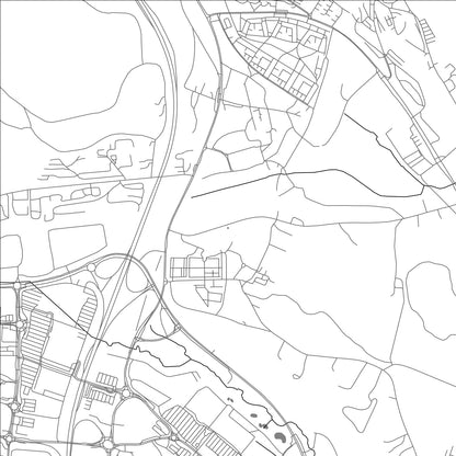 ROAD MAP OF SUNDSBRUK, SWEDEN BY MAPBAKES