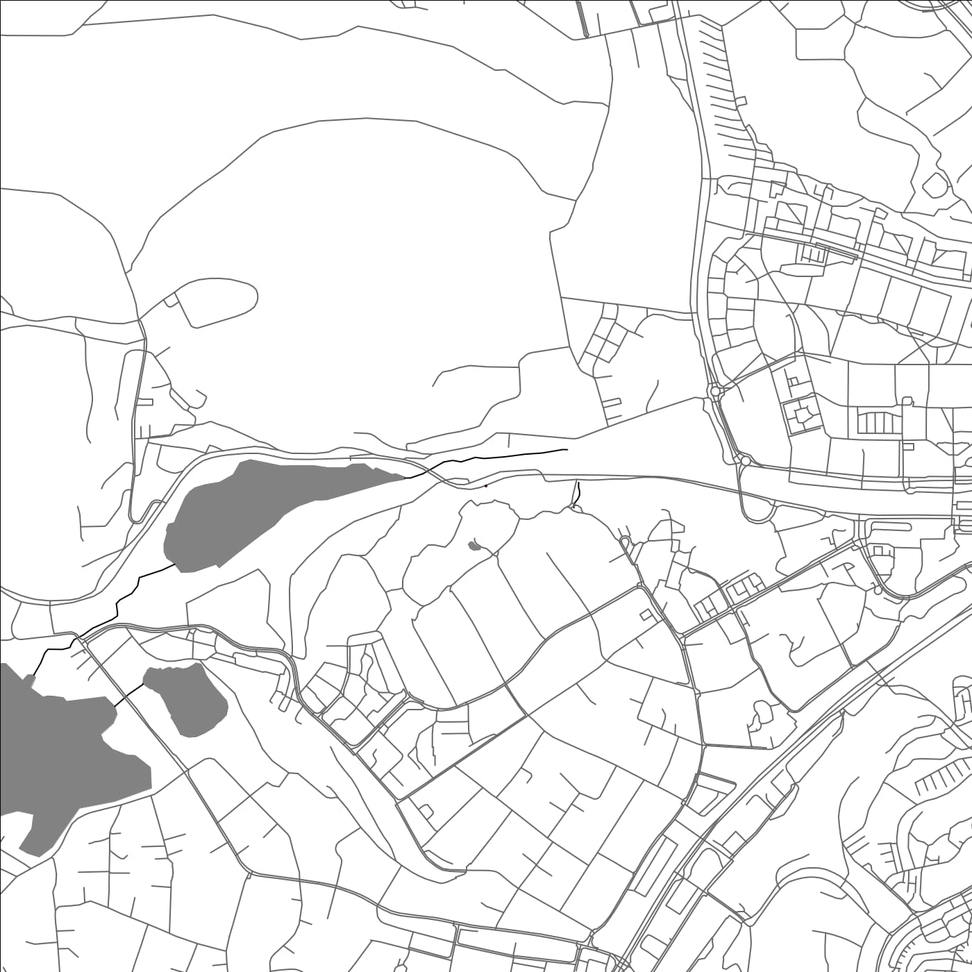 ROAD MAP OF TUMBA, SWEDEN BY MAPBAKES