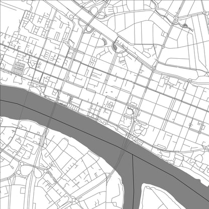 ROAD MAP OF UMEA, SWEDEN BY MAPBAKES