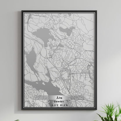 ROAD MAP OF ALTA, SWEDEN BY MAPBAKES