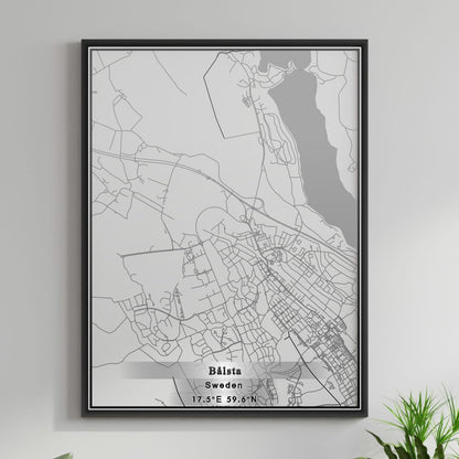 ROAD MAP OF BALSTA, SWEDEN BY MAPBAKES