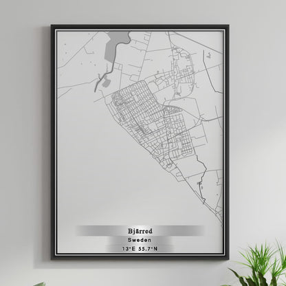 ROAD MAP OF BJARRED, SWEDEN BY MAPBAKES