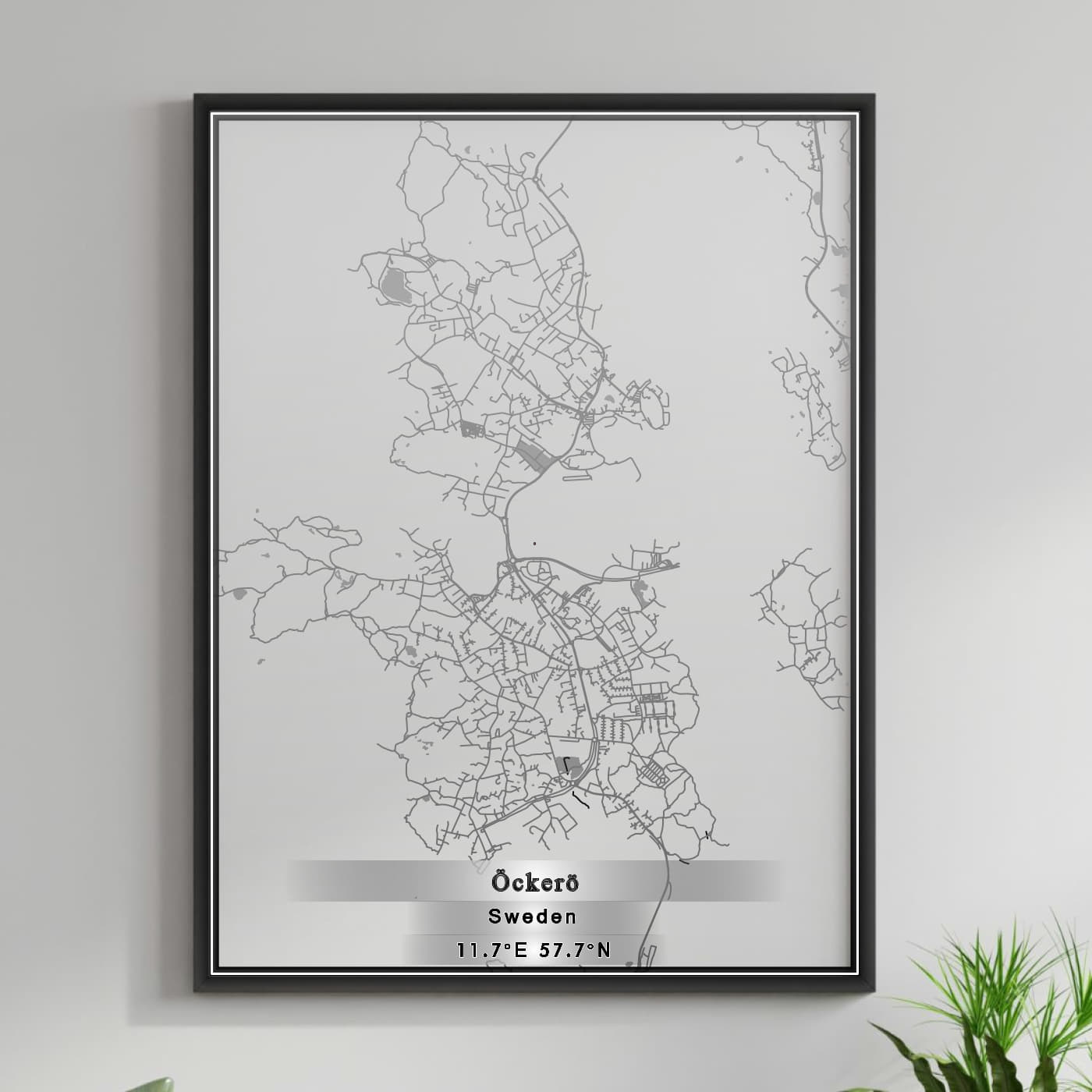 ROAD MAP OF OCKERO, SWEDEN BY MAPBAKES