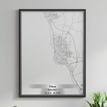 ROAD MAP OF VIKEN, SWEDEN BY MAPBAKES