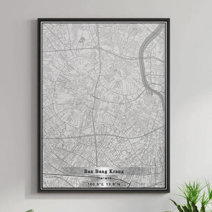 ROAD MAP OF BAN BANG KRANG, THAILAND BY MAPBAKES