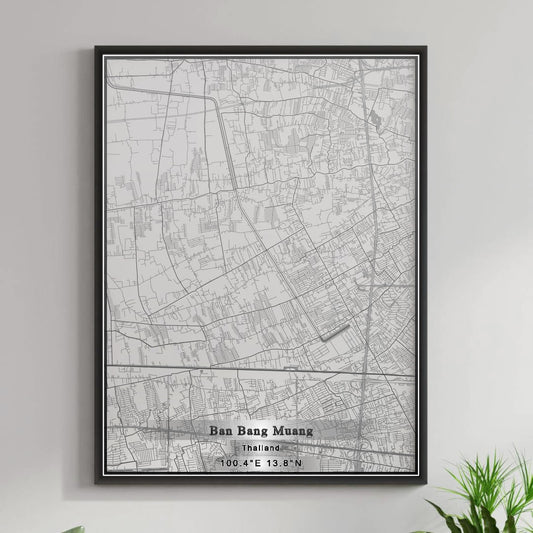 ROAD MAP OF BAN BANG MUANG, THAILAND BY MAPBAKES