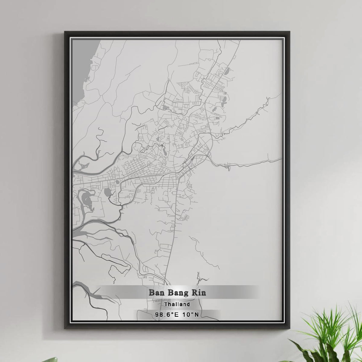 ROAD MAP OF BAN BANG RIN, THAILAND BY MAPBAKES