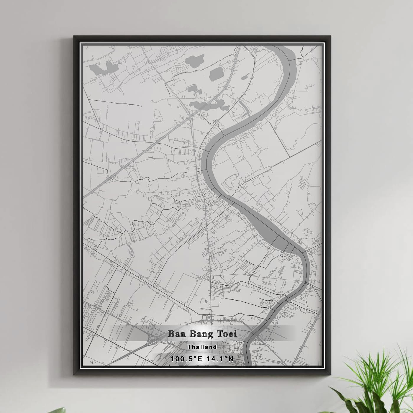 ROAD MAP OF BAN BANG TOEI, THAILAND BY MAPBAKES