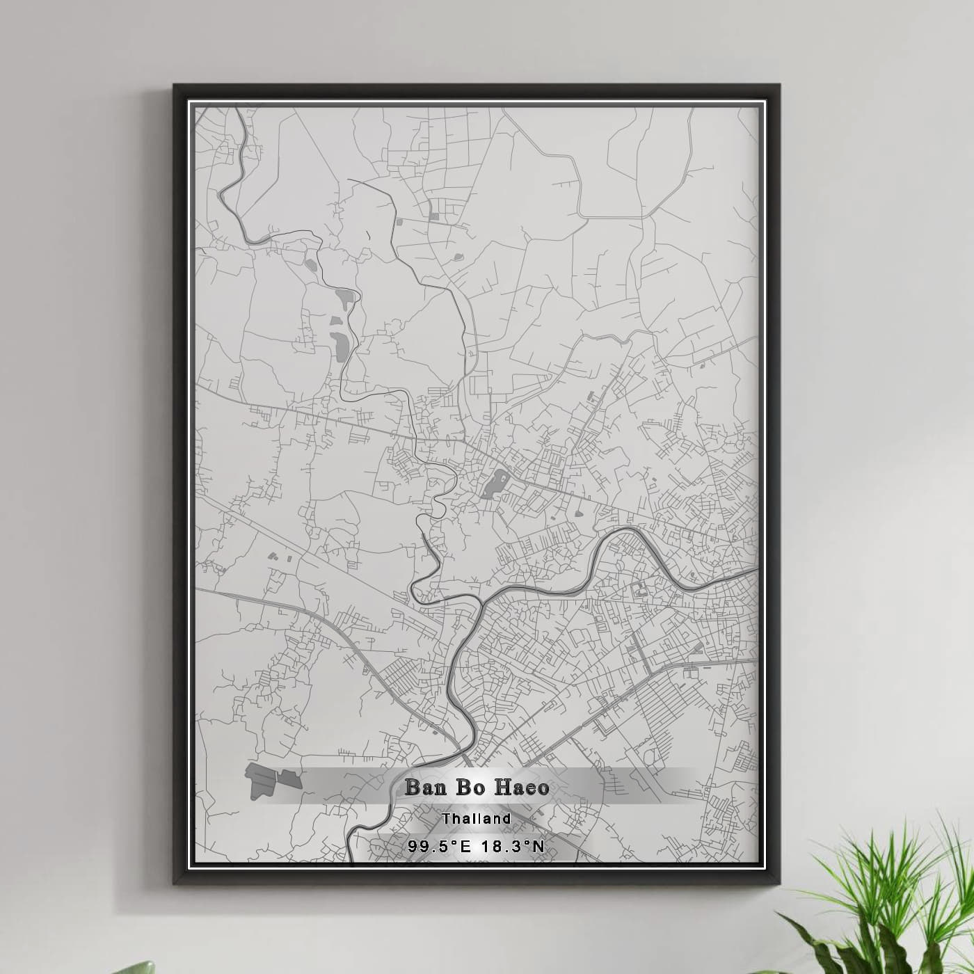 ROAD MAP OF BAN BO HAEO, THAILAND BY MAPBAKES