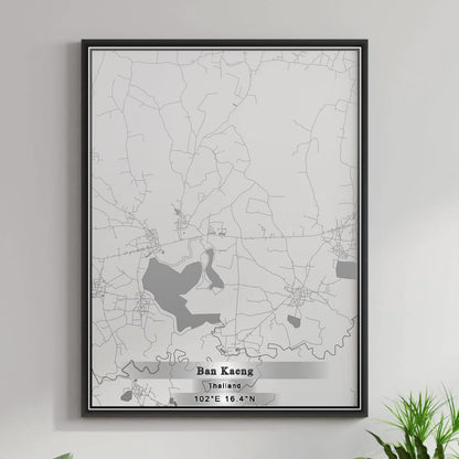 ROAD MAP OF BAN KAENG, THAILAND BY MAPBAKES