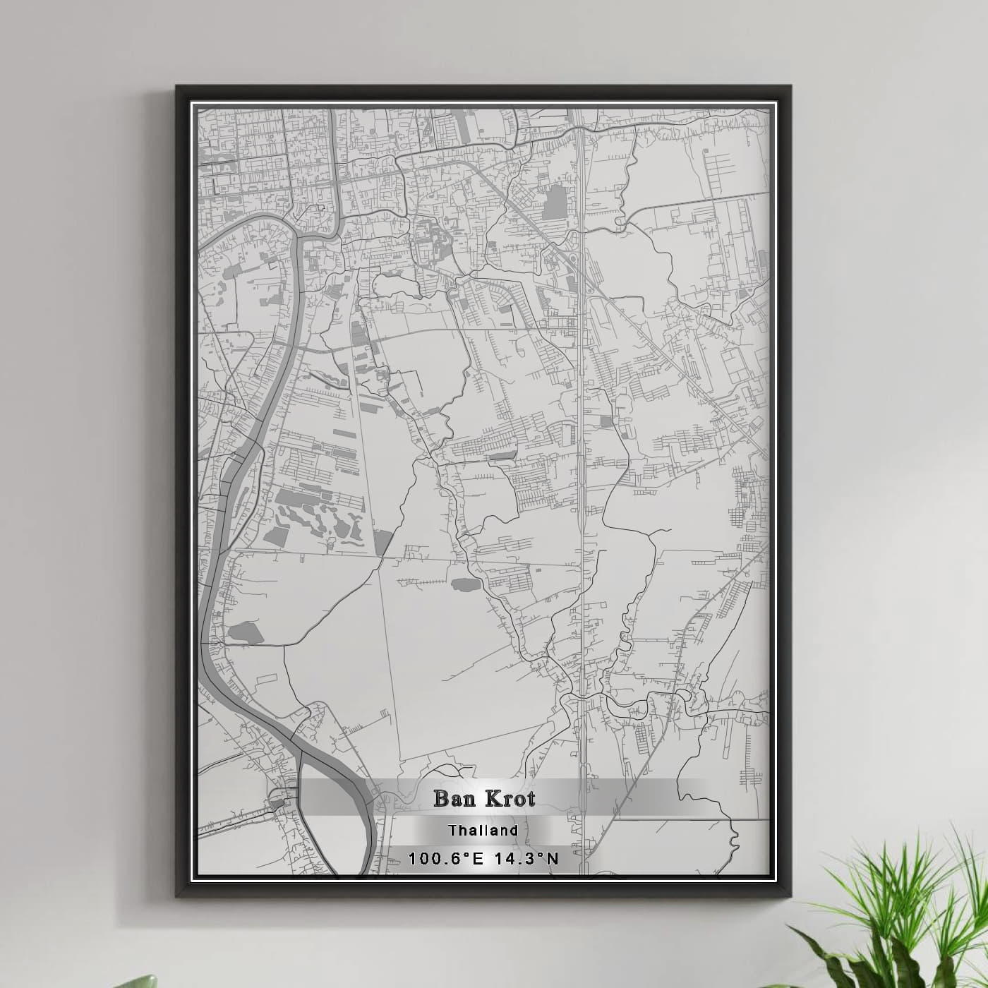 ROAD MAP OF BAN KROT, THAILAND BY MAPBAKES