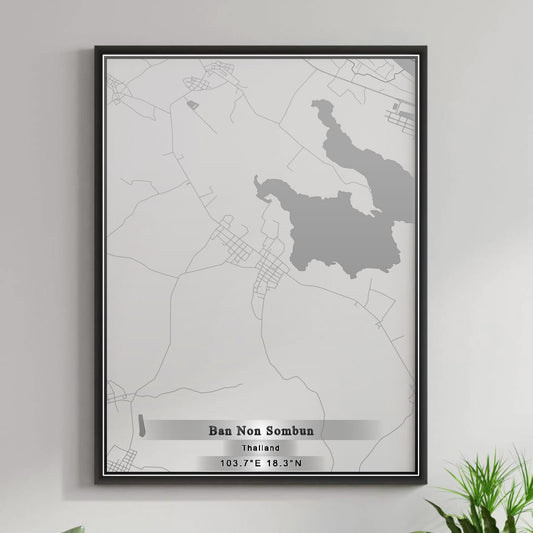 ROAD MAP OF BAN NON SOMBUN, THAILAND BY MAPBAKES