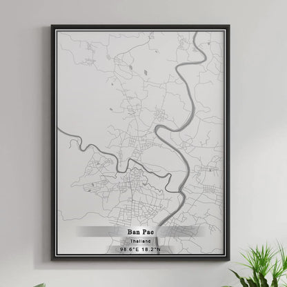 ROAD MAP OF BAN PAE, THAILAND BY MAPBAKES