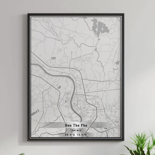 ROAD MAP OF BAN THA PHA, THAILAND BY MAPBAKES