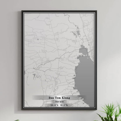 ROAD MAP OF BAN TOM KLANG, THAILAND BY MAPBAKES