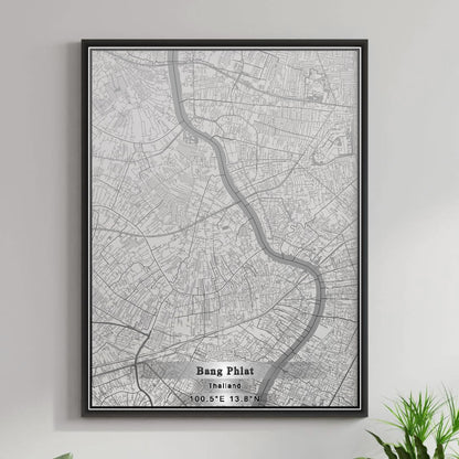 ROAD MAP OF BANG PHLAT, THAILAND BY MAPBAKES