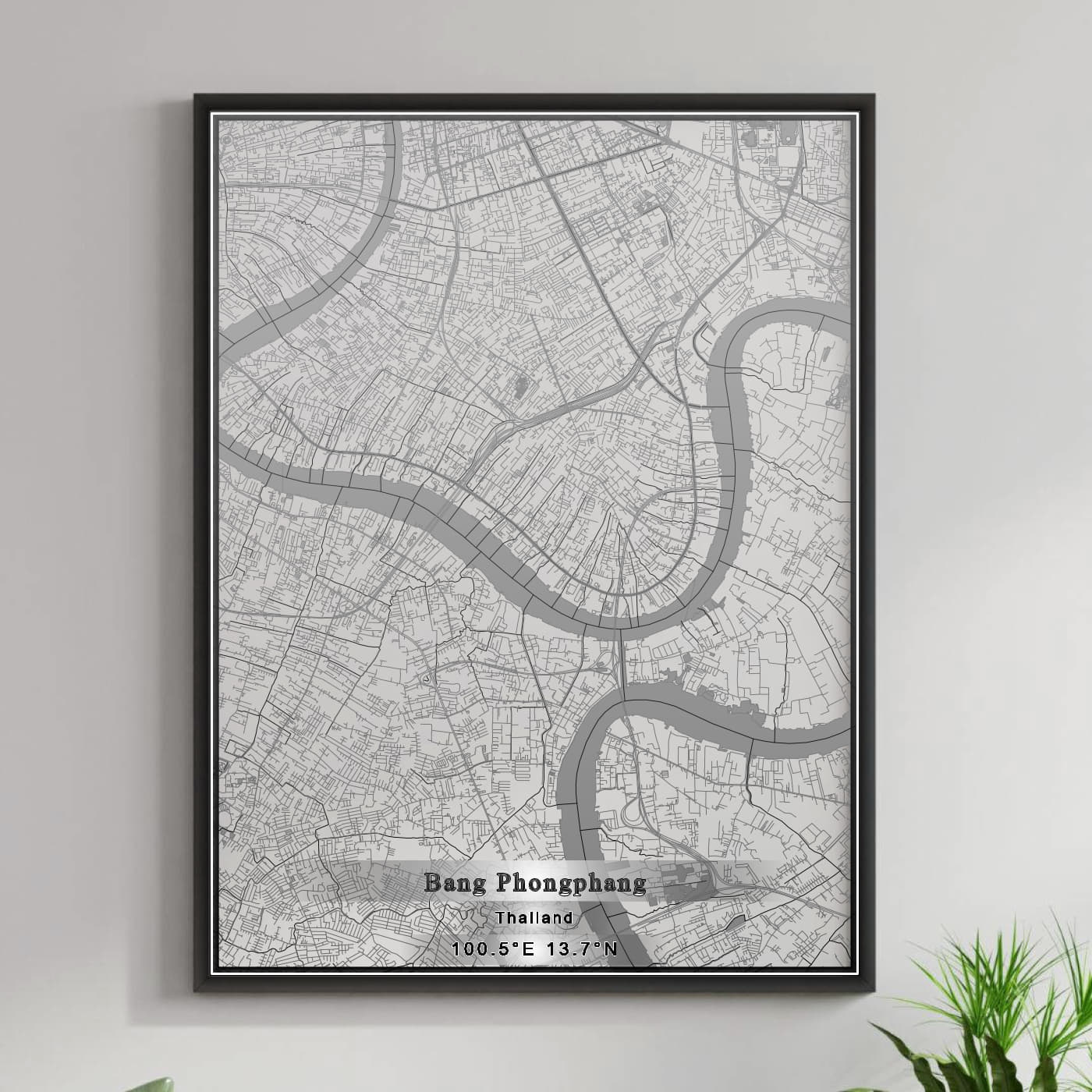 ROAD MAP OF BANG PHONGPHANG, THAILAND BY MAPBAKES