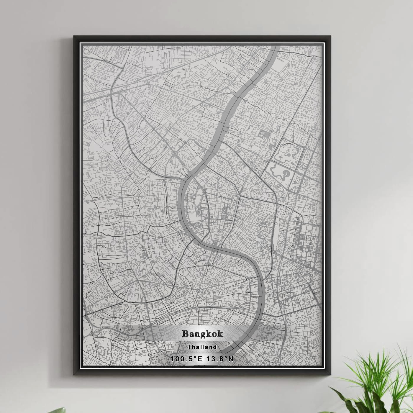 ROAD MAP OF BANGKOK, THAILAND BY MAPBAKES