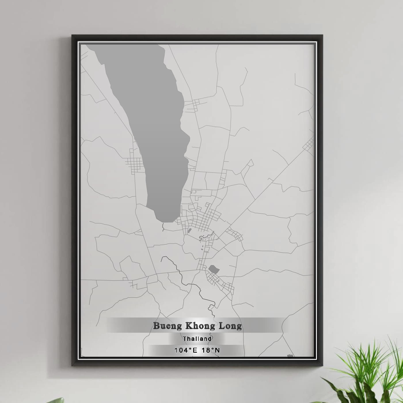 ROAD MAP OF BUENG KHONG LONG, THAILAND BY MAPBAKES