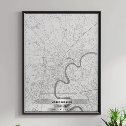 ROAD MAP OF CHACHOENGSAO, THAILAND BY MAPBAKES