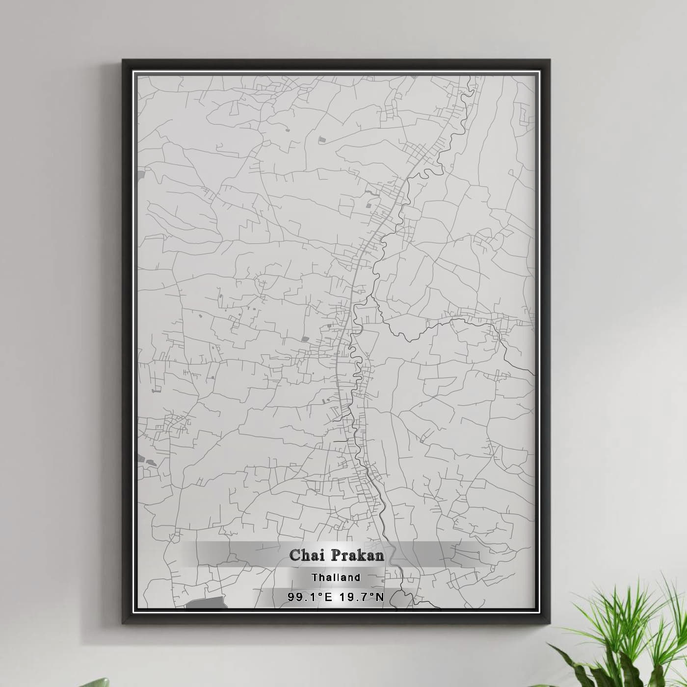 ROAD MAP OF CHAI PRAKAN, THAILAND BY MAPBAKES