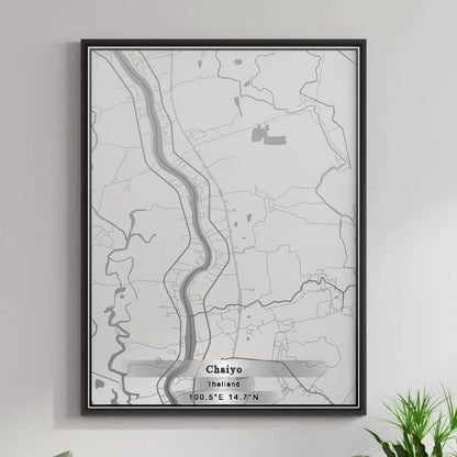 ROAD MAP OF CHAIYO, THAILAND BY MAPBAKES