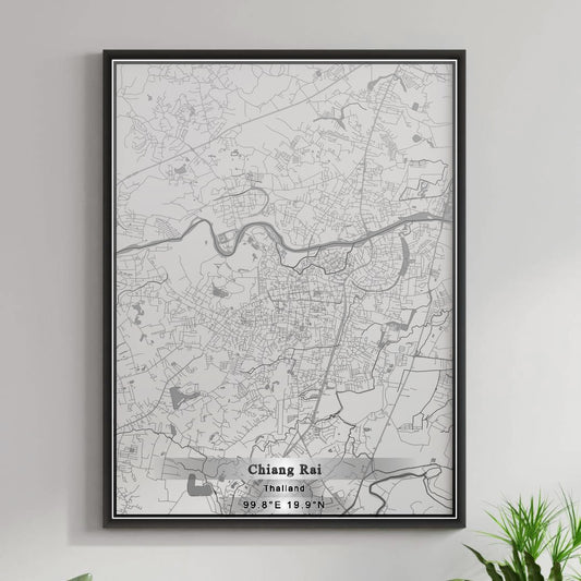 ROAD MAP OF CHIANG RAI, THAILAND BY MAPBAKES