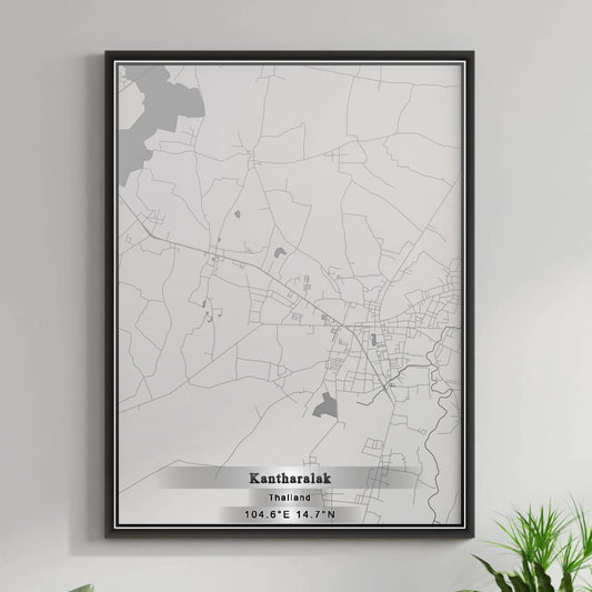 ROAD MAP OF KANTHARALAK, THAILAND BY MAPBAKES