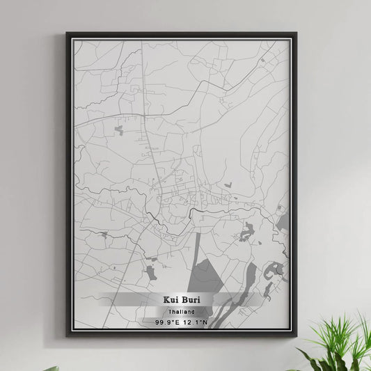 ROAD MAP OF KUI BURI, THAILAND BY MAPBAKES