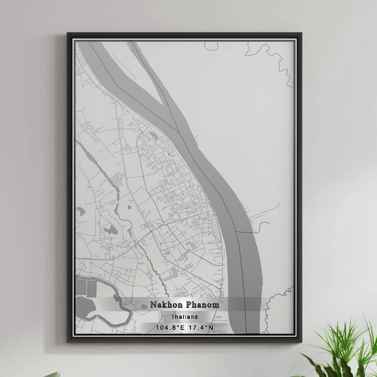 ROAD MAP OF NAKHON PHANOM, THAILAND BY MAPBAKES