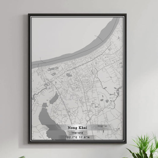 ROAD MAP OF NONG KHAI, THAILAND BY MAPBAKES